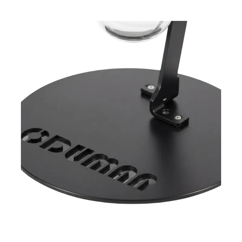 Cachimba Oduman N5 Hookah turca con cristal soplado artesanal estilo Meduse Design, acero inoxidable y soporte con LED multicolor