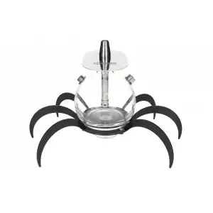 Cachimba Oduman N9 Spider turca con diseño en forma de araña, cristal soplado artesanal, acero inoxidable y LED Oduman