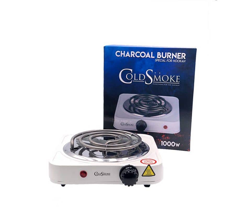Hornillo Cold Smoke 1000W eléctrico con 5 niveles de temperatura para encender carbones naturales de cachimba