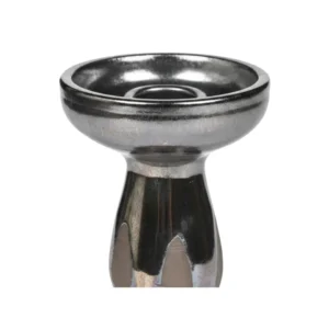 Cazoleta Helium Atom de barro negro artesanal con acabado brillante