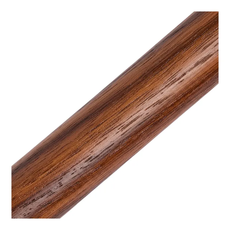 Boquilla Wookah Wooden Standard de 28 cm en madera noble reforzada con acero inoxidable walnut