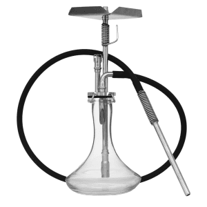 Cachimba VZ Hookah Stainless Mini en acero inoxidable con estética steampunk hecha a mano