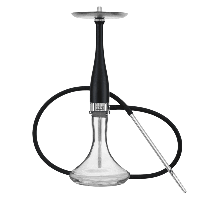 Cachimba Hooligan Hookah Bat rusa de 40 cm fabricada en acero inoxidable con purga rodeando toda la cámara para aire renovado en milésimas de segundo, base de vidrio soplado, manguera de silicona y boquilla de acero Hooligan Hookah incluidas en The Good Shisha