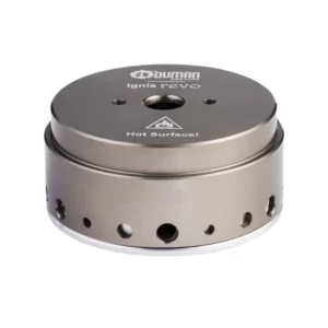 Gestor de calor Oduman Ignis Revo en aluminio alimenticio con diseño aerodinámico y abrazadera de gancho cachimba