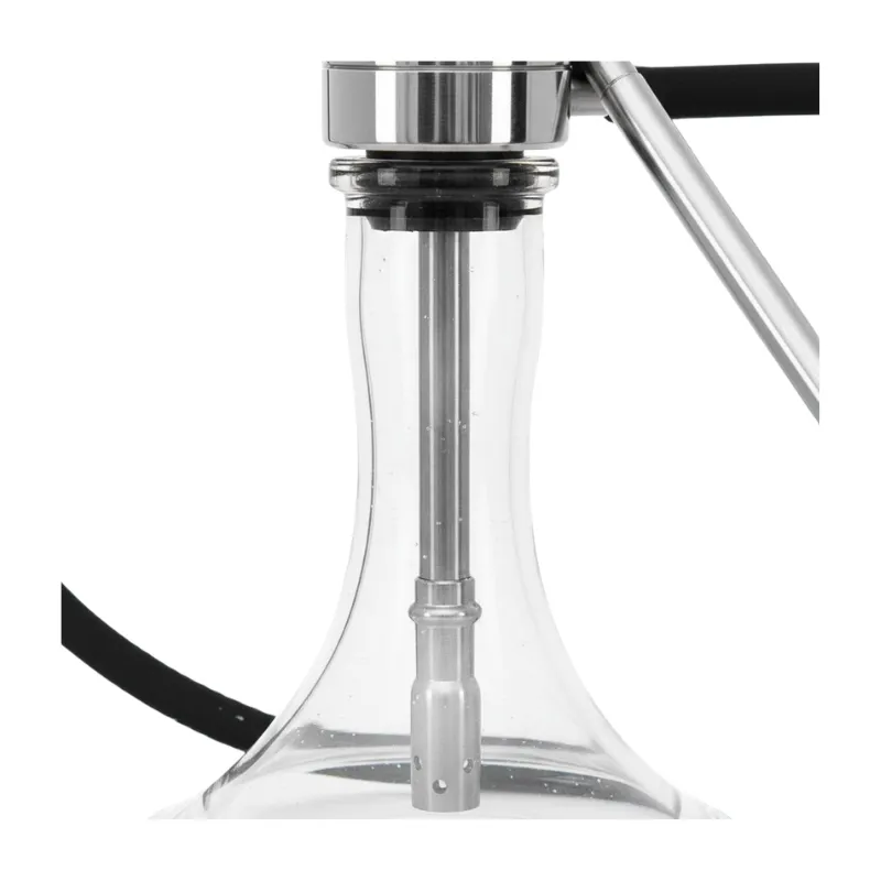 Cachimba VZ Hookah Pandora en acero inoxidable con estética steampunk y purga especial base