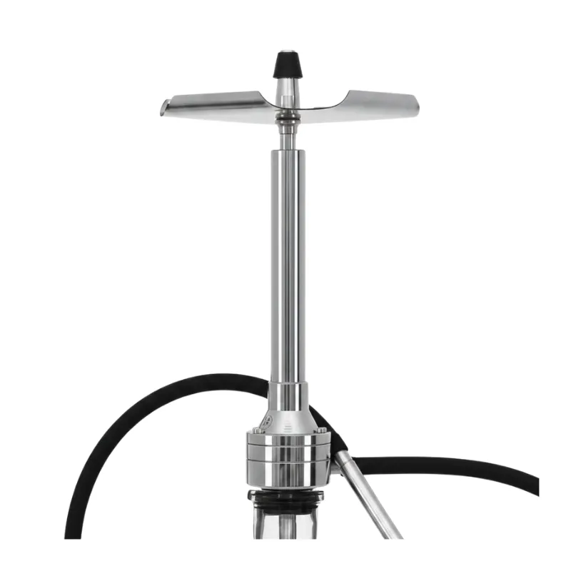 Cachimba VZ Hookah Pandora en acero inoxidable con estética steampunk y purga especial mastil