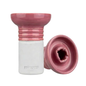 cazoleta Ferocious Bowl para cachimba de barro blanco compatible con gestor de calor Provost