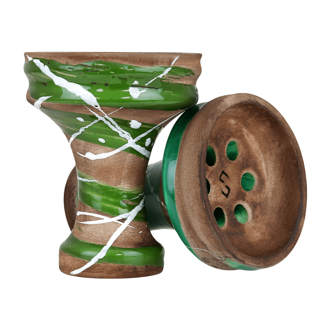 Cazoleta Conceptic Design Killer Green rusa de barro rojo tipo killer con 6 agujeros