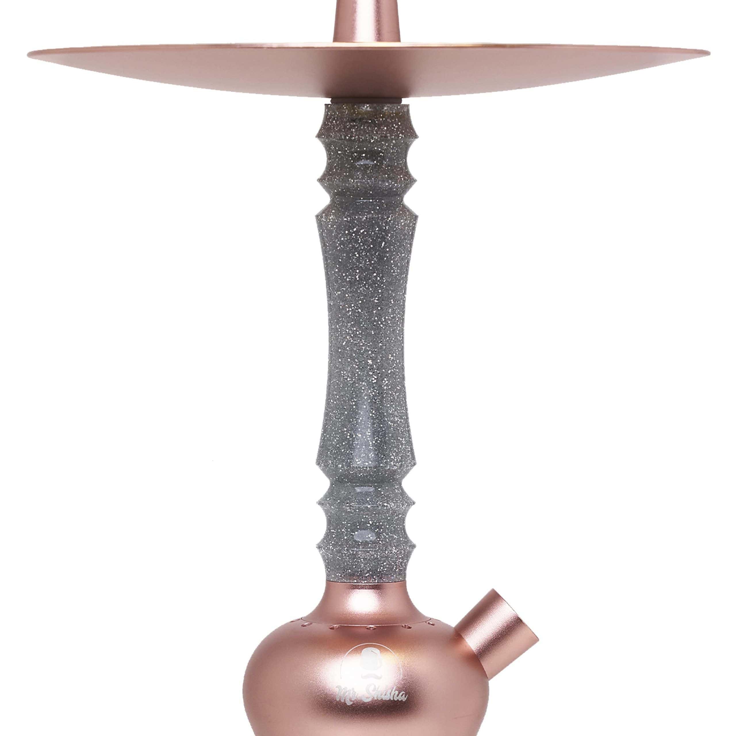 Cachimba Mr Shisha Rocket 2.0 en acero inoxidable y aluminio con maleta de transporte Kylie