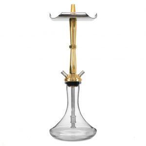 Cachimba VZ Hookah Brass en latón premium con purga única y sonido de taser