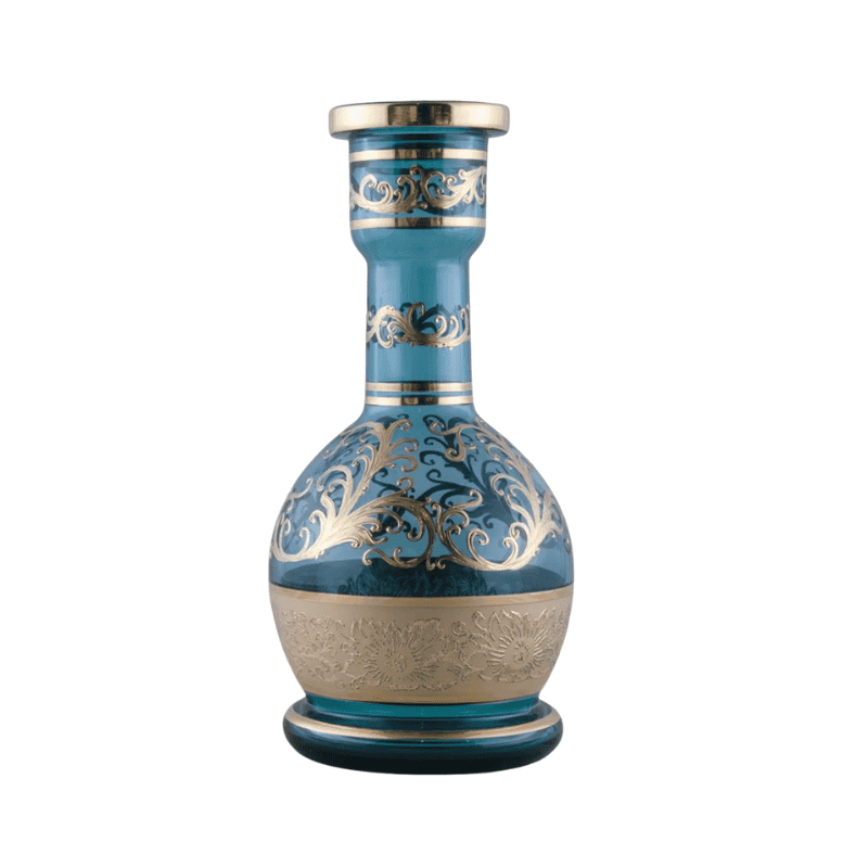 Base El Nefes Bulukiya Black 30 cm fabricada en cristal de bohemia para cachimbas tradicionales