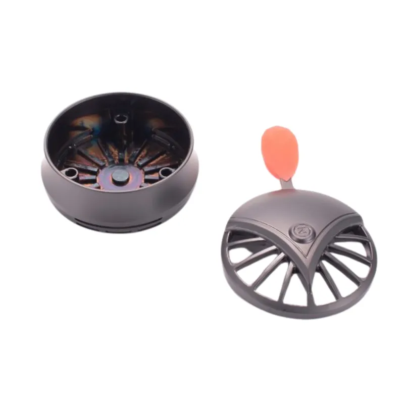 Gestor de calor ZidClouds Zeppelin en aluminio premium forrado en titanio con capacidad para 3 carbones interior