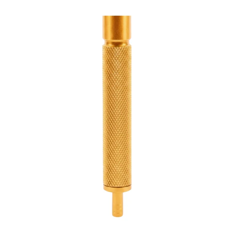Boquilla Hookah John Knur en aluminio aeroespacial con diseño ergonómico gold inferior
