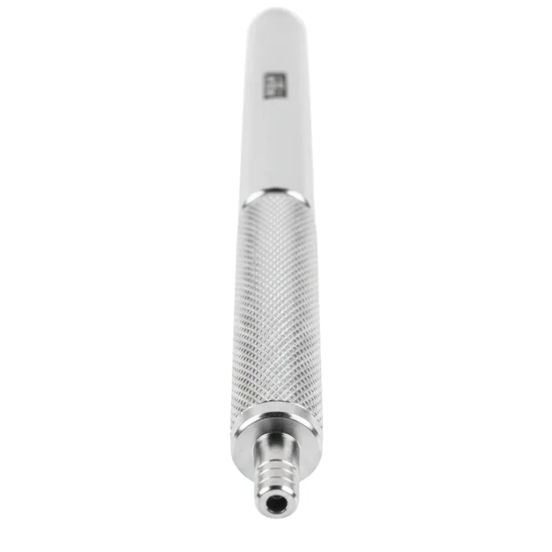 Boquilla Hookah John Knur en aluminio aeroespacial con diseño ergonómico silver inferior