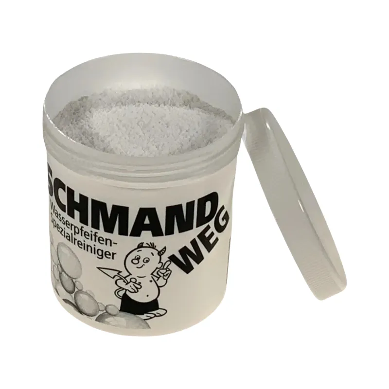 Polvo limpiador Schmand Weg para cachimba que elimina restos, olores y manchas de la base de cristal