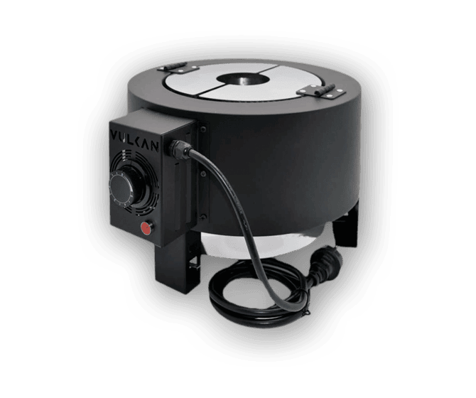 Hornillo profesional Vulcan Heater de marca rusa con potencia industrial para encender 1 kg de carbón en 2 minutos