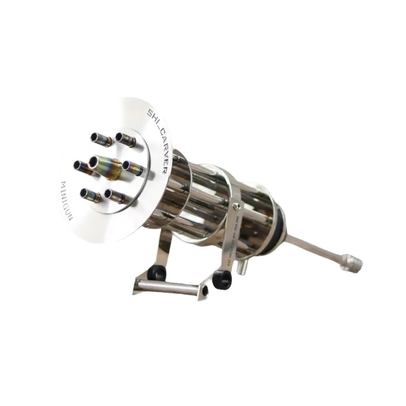 Cachimba Shi Carver Minigun Limited rusa con diseño militar imitando una ametralladora multicañón y sistema de purga con 6 orificios