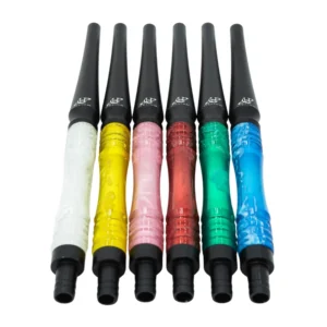 Manguera Helium Elysium de silicona con boquilla de acero inoxidable y resina, 180 cm total y muelle antidobleces