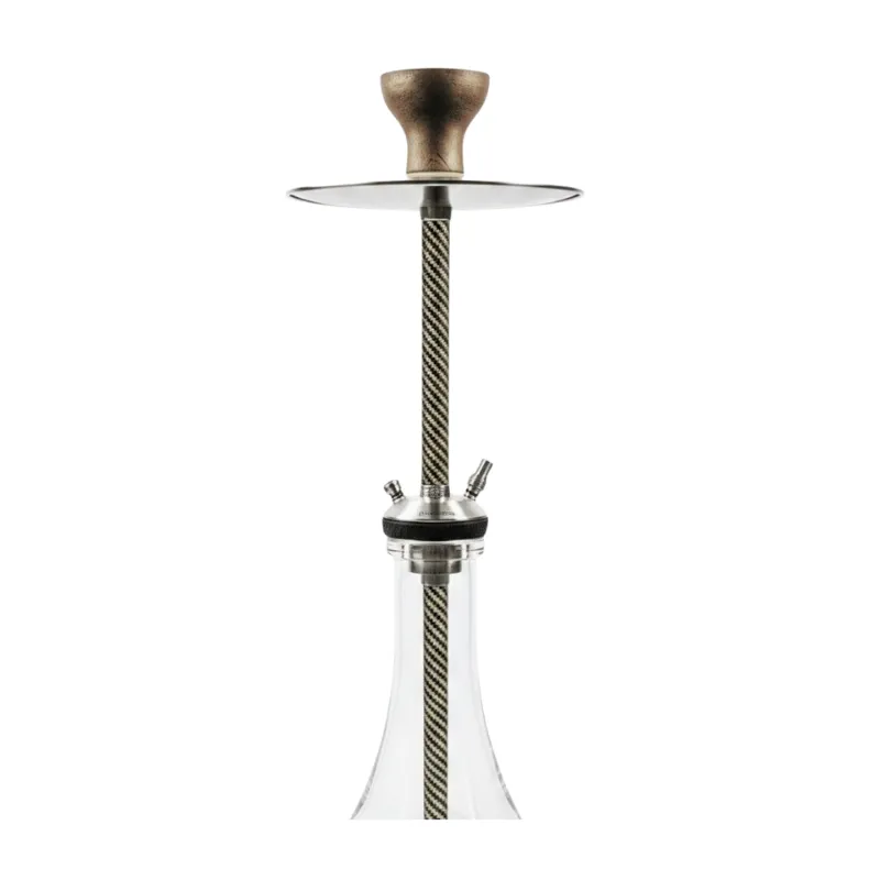 Cachimba RF Carbono rusa de fibra de carbono con cámara de acero V2A