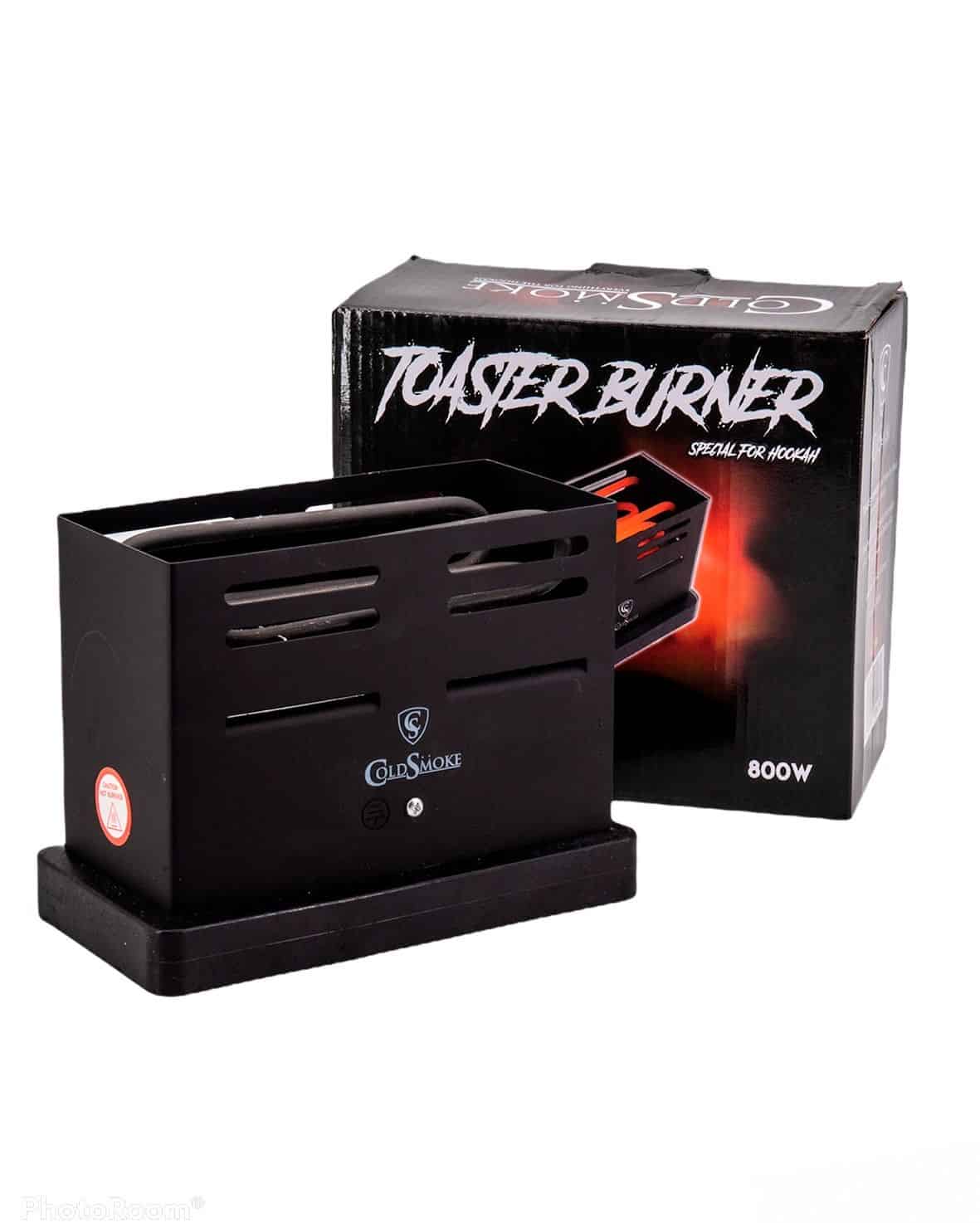 Hornillo Toaster Burner 800W Cold Smoke con doble pared metálica para encender 6 carbones de coco natural