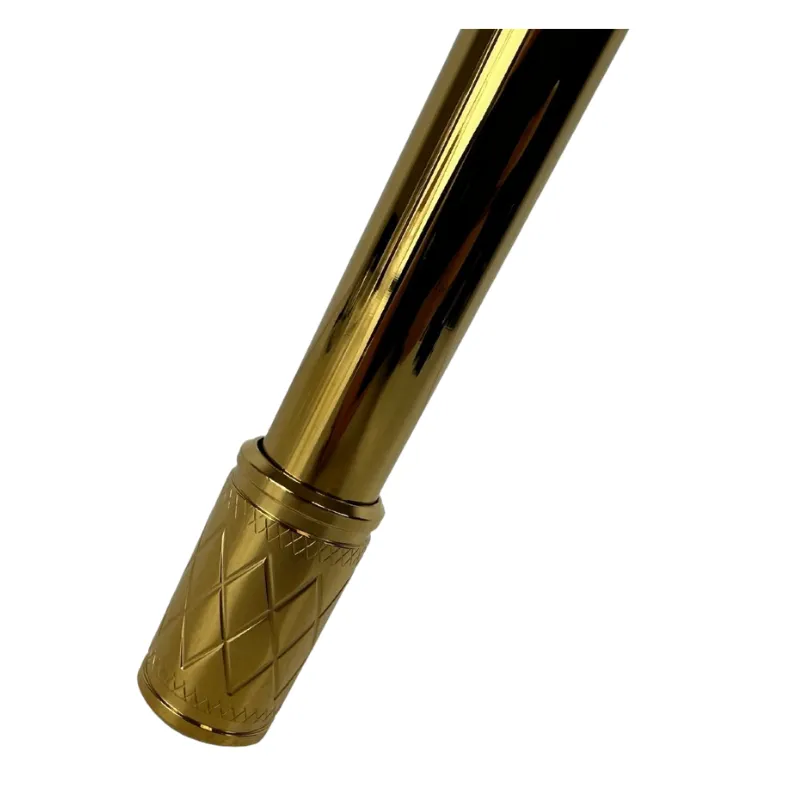 Cachimba Blade Hookah One M Black Gold rusa en negro y dorado con plato ajustable a presión y purga 360°