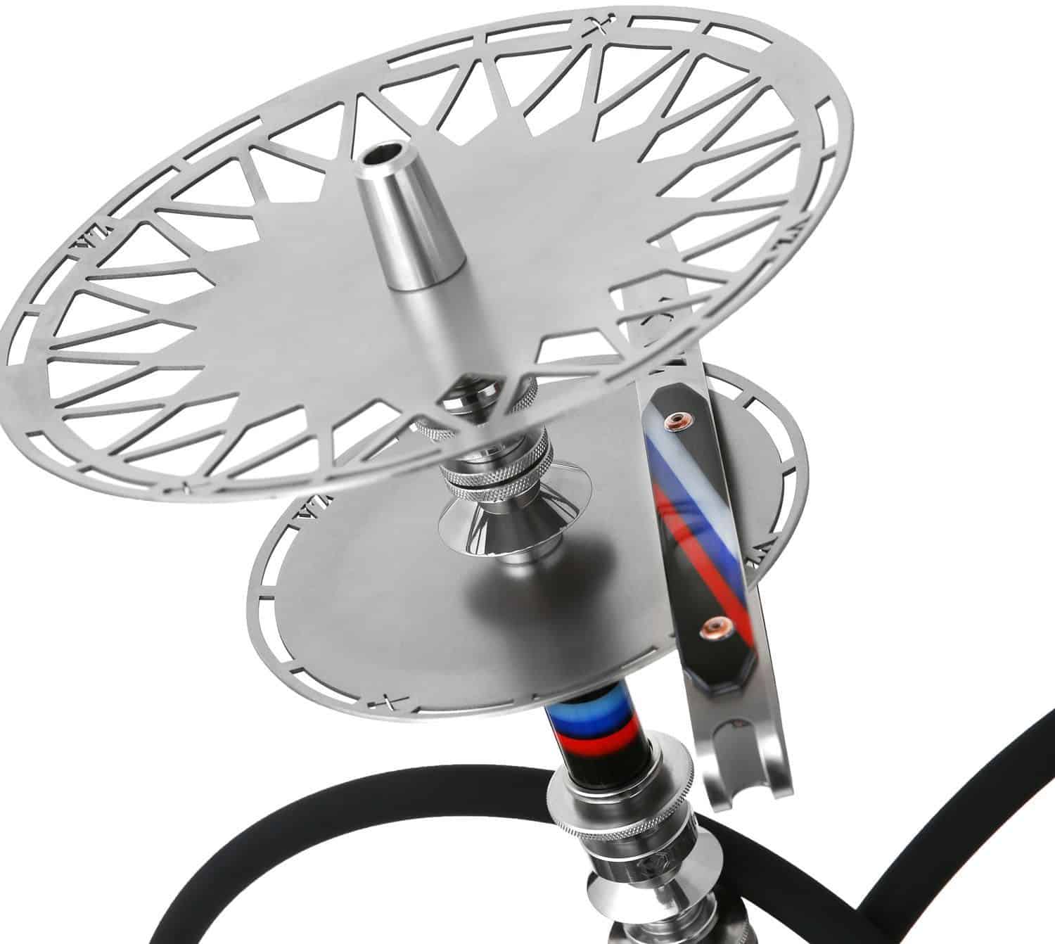 Cachimba VZ Hookah Limited Edition Performance M en acero V2A con diseño inspirado en el motor