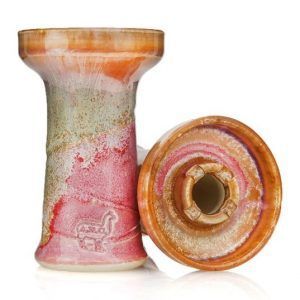 Cazoleta Alpaca Bowl Mini Rook Pinky en barro refractario esmaltado con diseño phunnel