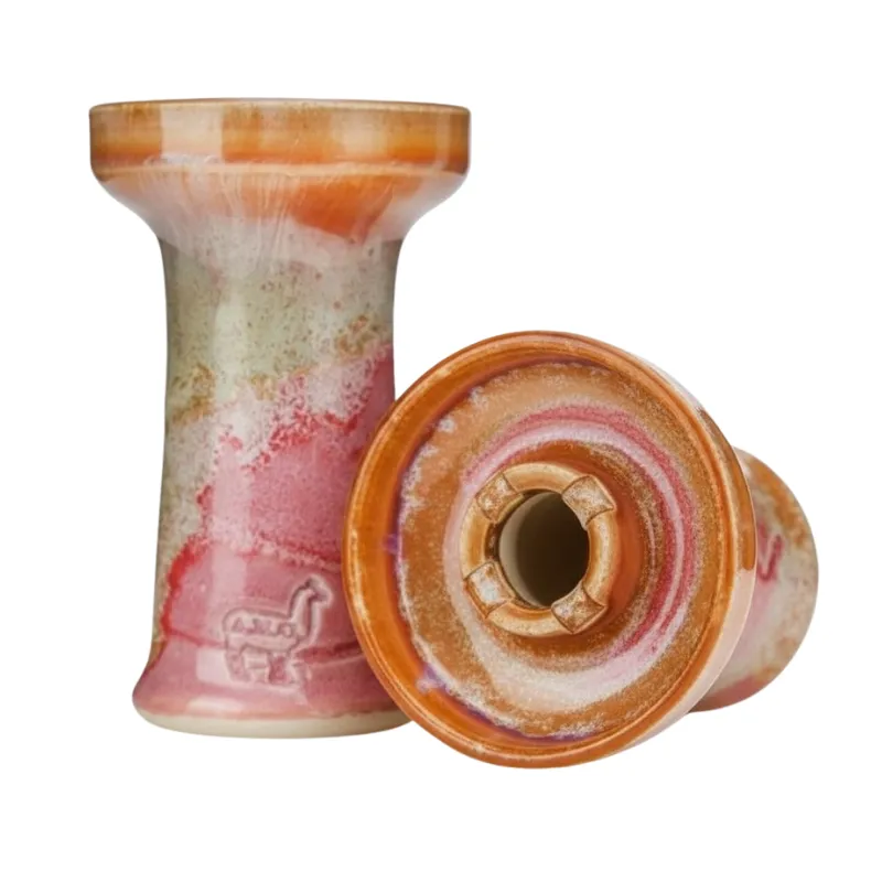 Cazoleta Alpaca Bowl Mini Rook Pinky en barro refractario esmaltado con diseño phunnel carga