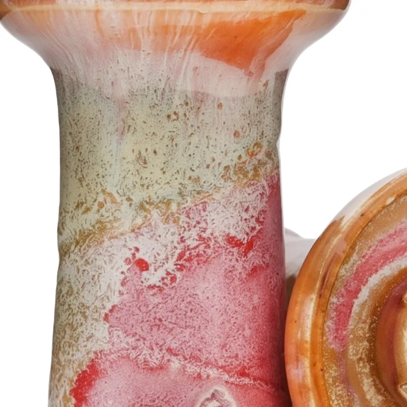 Cazoleta Alpaca Bowl Mini Rook Pinky en barro refractario esmaltado con diseño phunnel esmalte