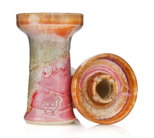 Cazoleta Alpaca Bowl Mini Rook Pinky en barro refractario esmaltado con diseño phunnel