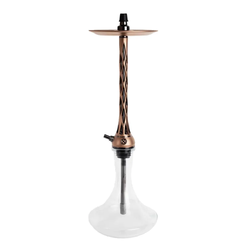 Cachimba Blade Hookah One M Titan Bronze rusa en acabado bronce con plato ajustable a presión y purga 360°