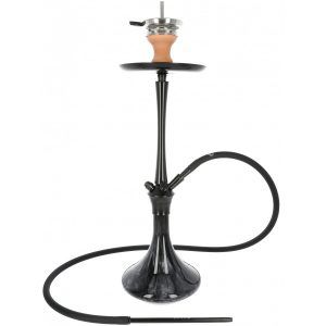 Cachimba El Badia C7 de 70 cm en aluminio y acero inoxidable con sistema de encaje click completa