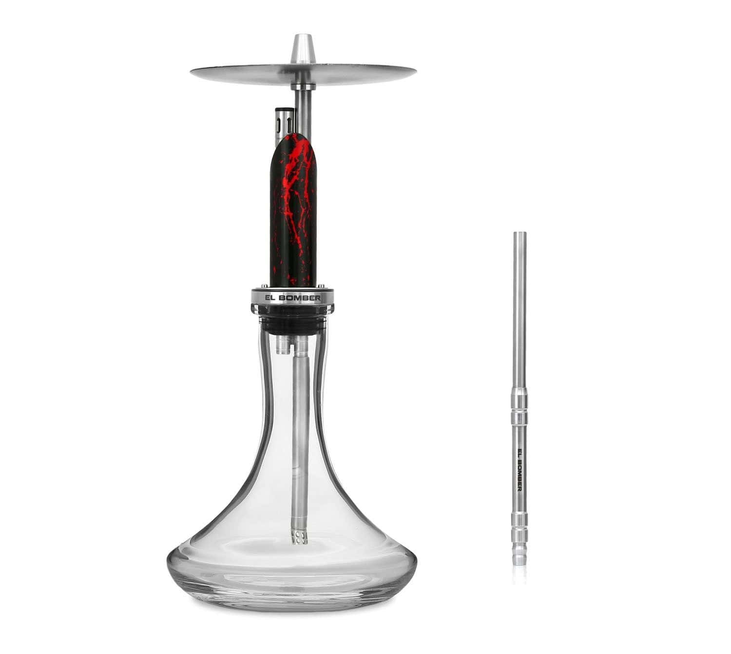 Cachimba El Bomber Igla Aztec diseñada por tatuadores con acero AISI 304 y base diamante