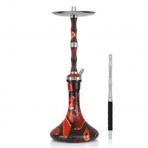 Cachimba Panda Hookah Exclusive Snake de acero V2A con diseño piel de serpiente