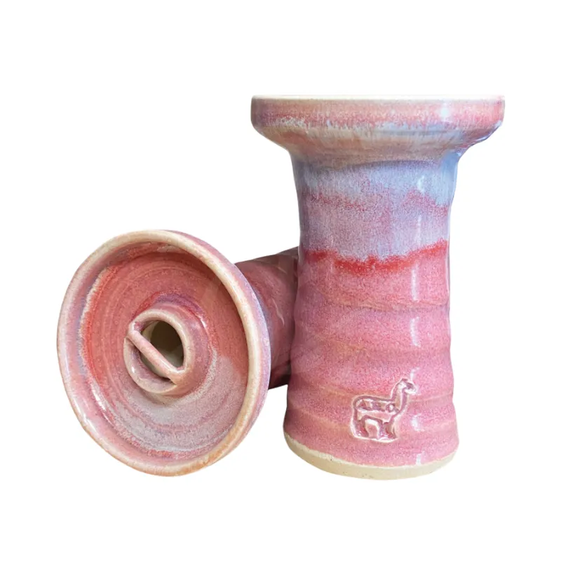 Cazoleta Alpaca Bowl Simphony Pinky en barro refractario esmaltado con diseño phunnel y puente