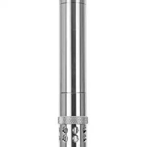 Cachimba Moze Varity Lounge Silver Frosted con base de cristal soplado y mástil de resina acrílica