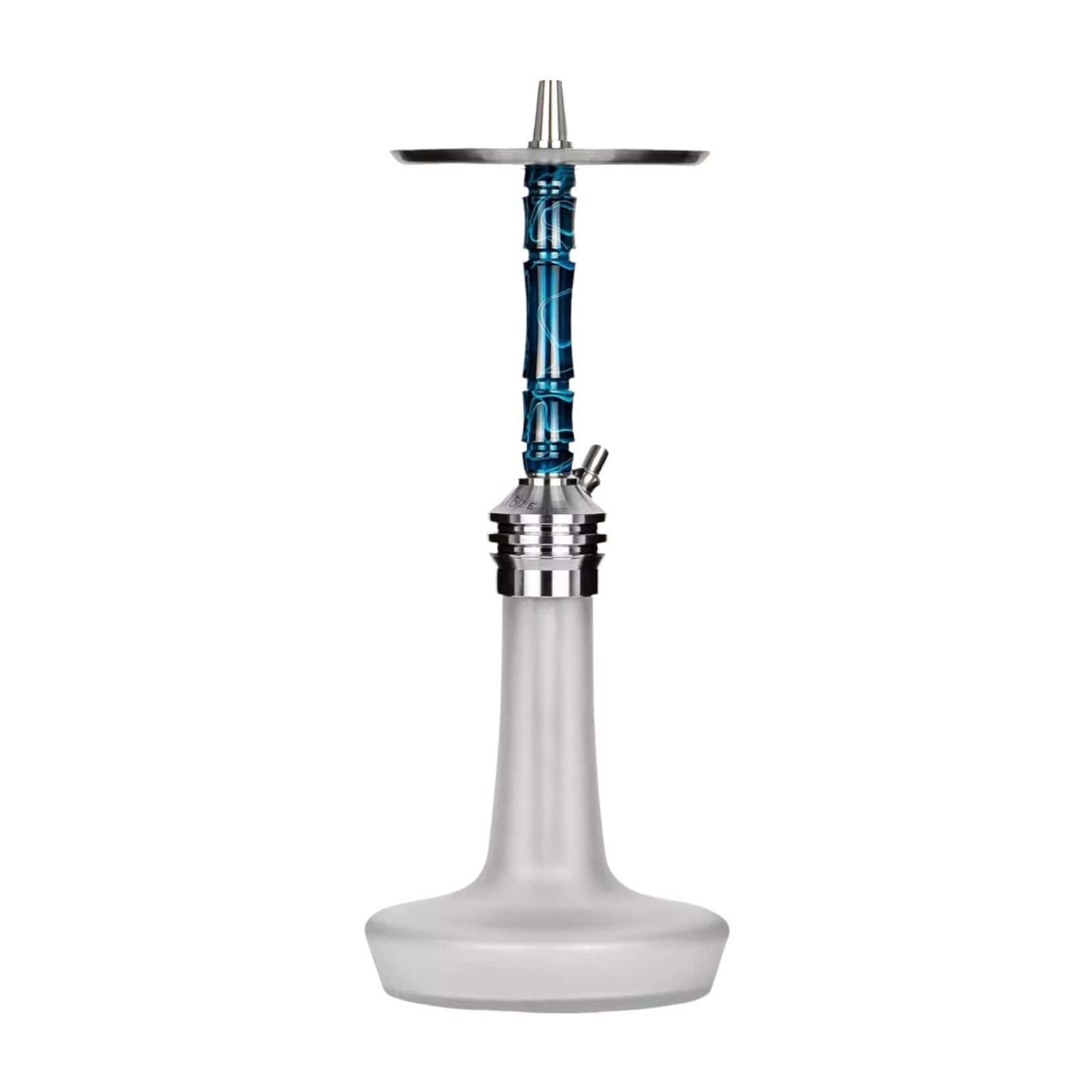 Cachimba Moze Varity Lounge Silver Frosted con base de cristal soplado y mástil de resina acrílica