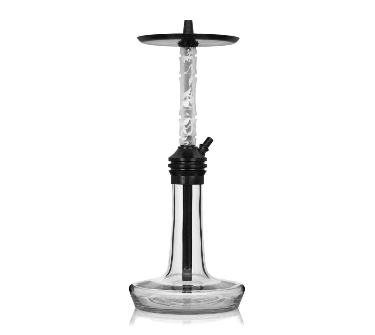 Cachimba Moze Varity Lounge Black Frosted con base de cristal soplado y mástil de resina acrílica