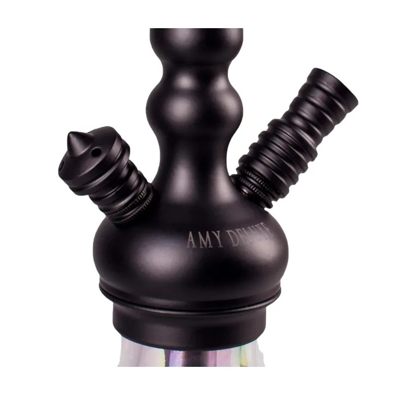 Cachimba Amy Deluxe Little Zuri V2 mini de 34 cm en acero inoxidable con sistema click sin fugas camara
