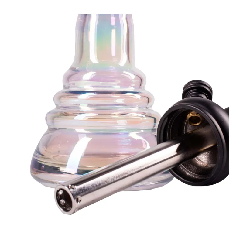 Cachimba Amy Deluxe Little Zuri V2 mini de 34 cm en acero inoxidable con sistema click sin fugas