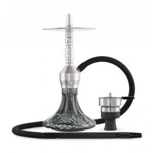 Cachimba Amy Deluxe Xpress Class de 46 cm en acero inoxidable con conector magnético y difusor desenroscable