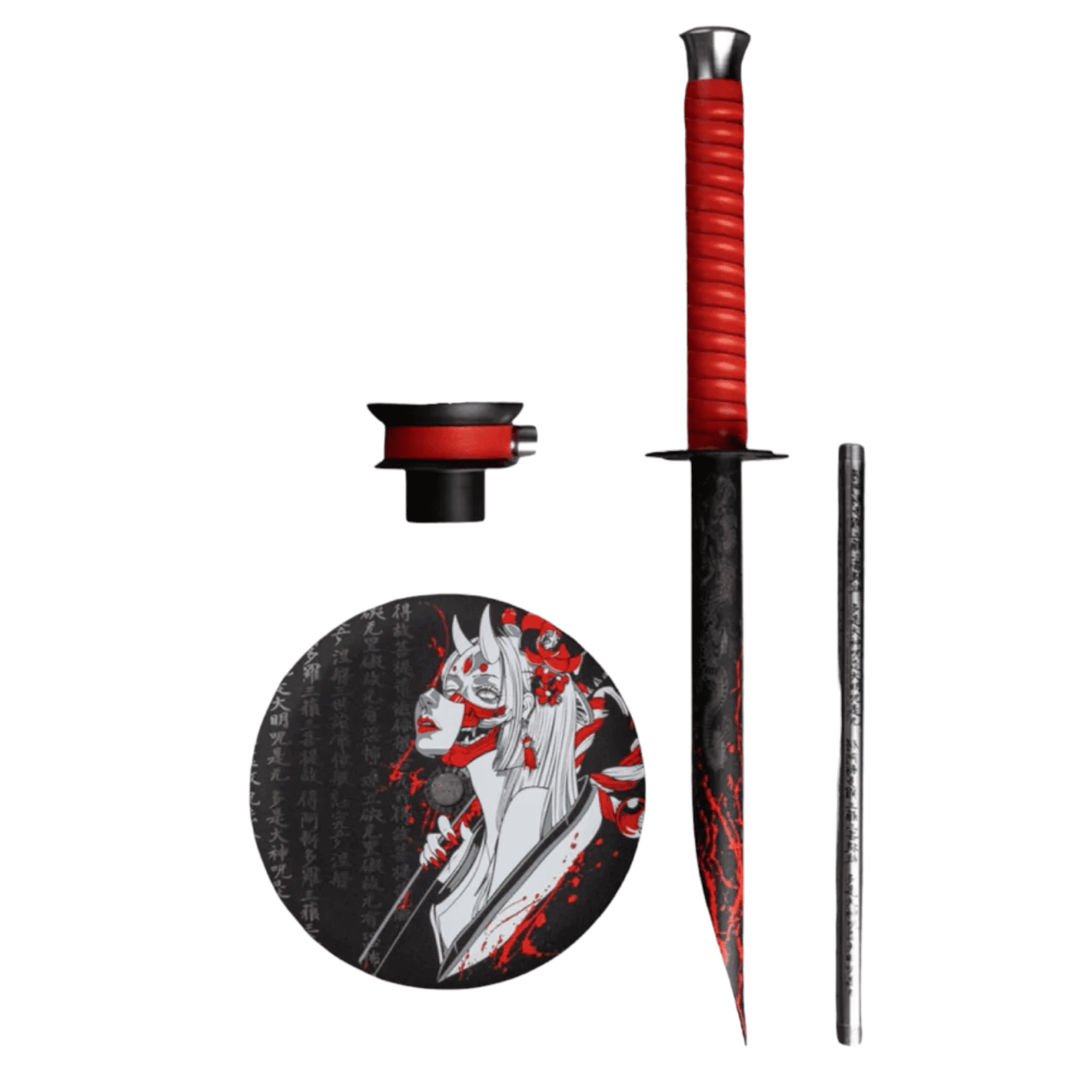 Cachimba El Bomber Katana rusa inspirada en universo Samurai con acero inoxidable y purga Tsunami vertical