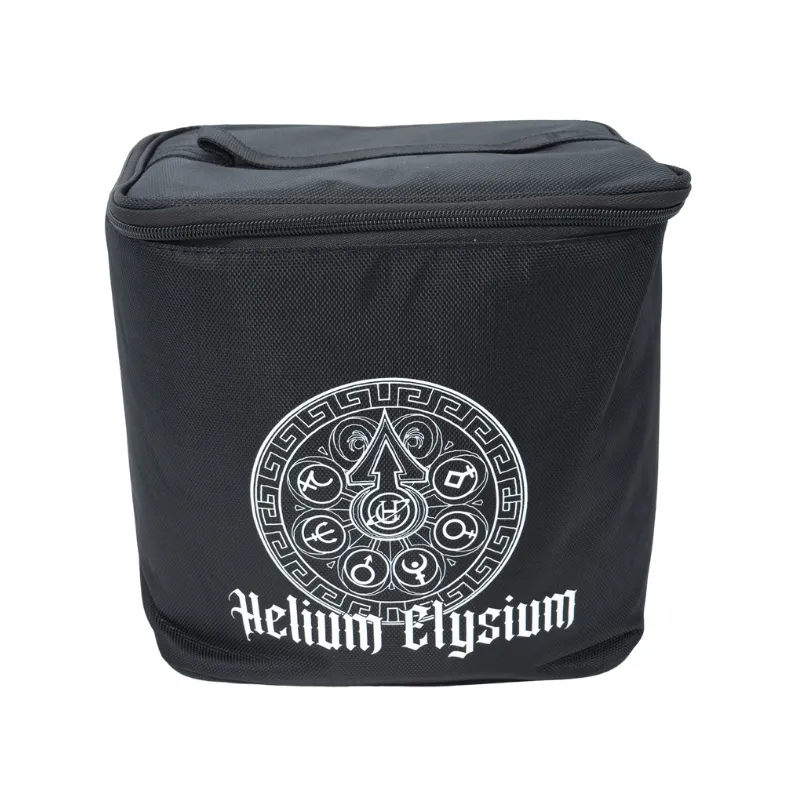 Cachimba Helium Elysium española en acero inoxidable con mástil de resina, 6 purgas distintas y mochila de transporte