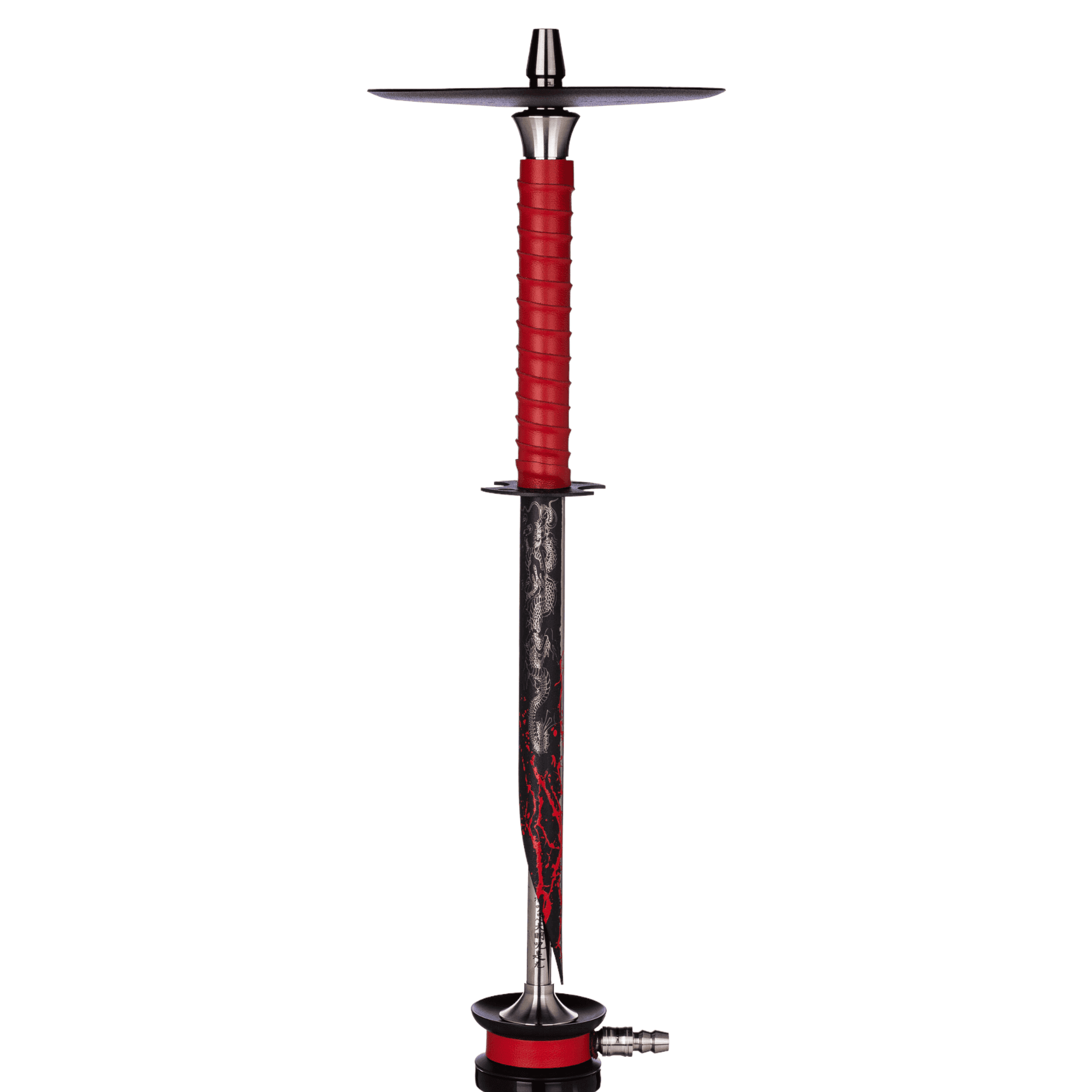 Cachimba El Bomber Katana rusa inspirada en universo Samurai con acero inoxidable y purga Tsunami vertical