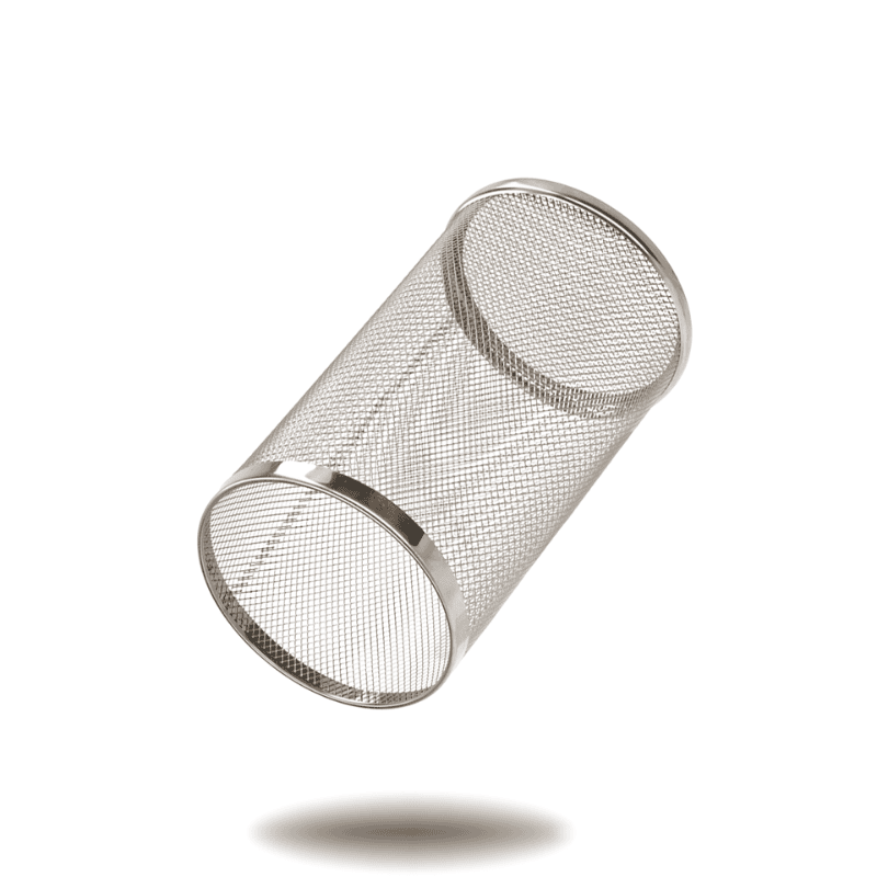 Rejilla protectora para cachimba fabricada en aluminio para evitar caídas de carbón
