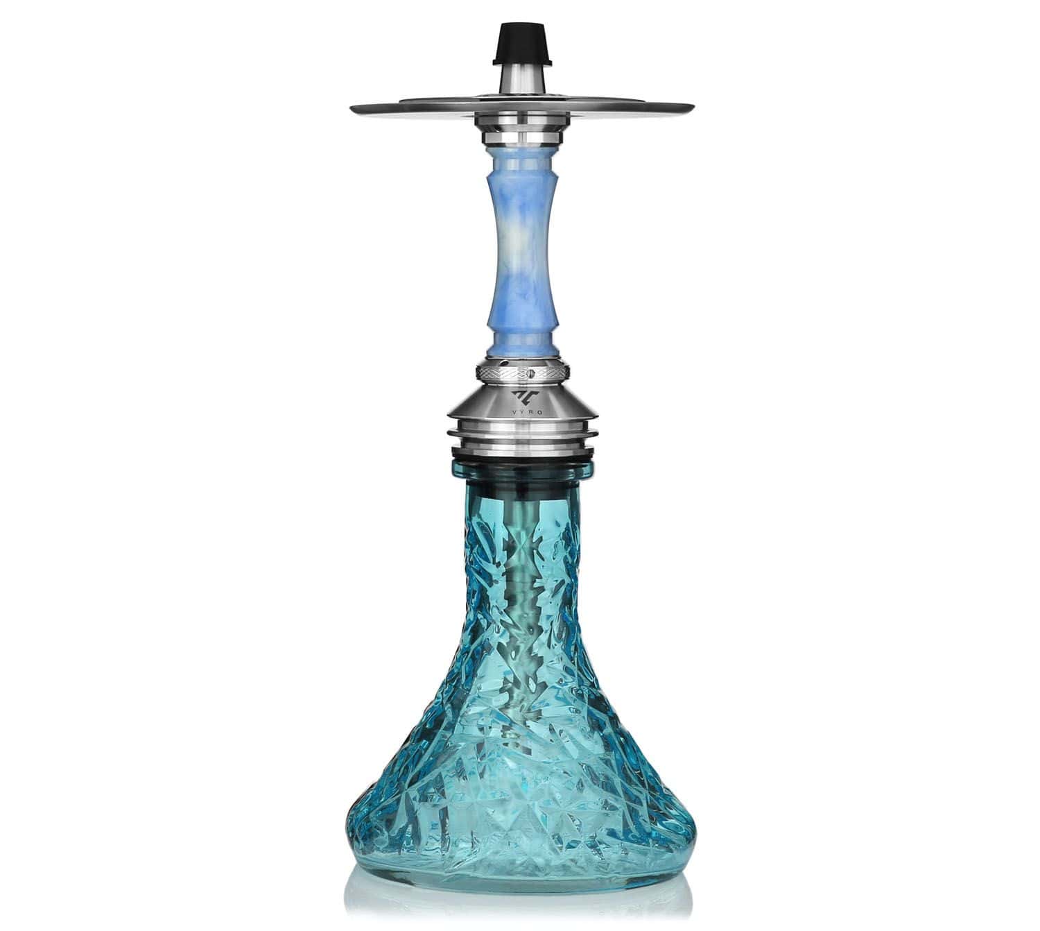 Cachimba Vyro Spectre AEON de 41 cm en acero V2A con 17 purgas intercambiables BLUE