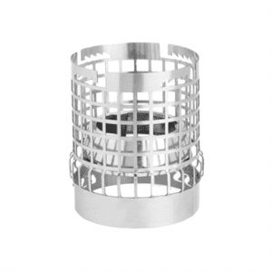 Gestor de calor REO en metal de alta resistencia con jaula y tapa superior para cachimba