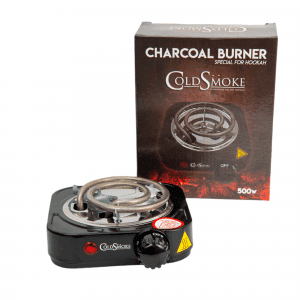 Hornillo Mini Cold Smoke 500W compacto y portátil para encender carbones de cachimba