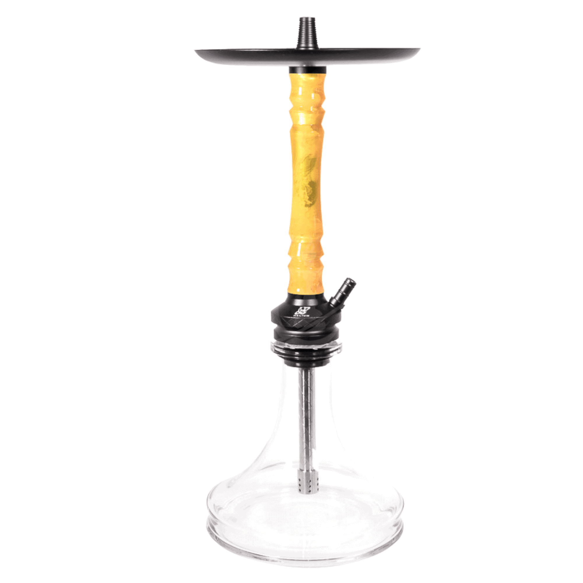 Cachimba Helium Elysium española en acero inoxidable con mástil de resina, 6 purgas distintas y mochila de transporte