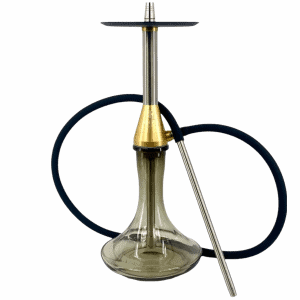 Cachimba Midas Hookah Foggy de acero inoxidable con purga a presión por el mástil